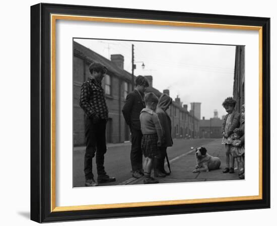 A Street Scene in Middlesborough, Teesside, 1964-Michael Walters-Framed Photographic Print