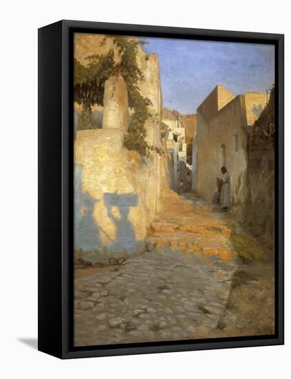 A Street Scene in Tunisia, 1891-Peter Vilhelm Ilsted-Framed Premier Image Canvas