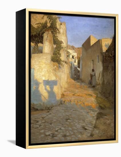 A Street Scene in Tunisia, 1891-Peter Vilhelm Ilsted-Framed Premier Image Canvas