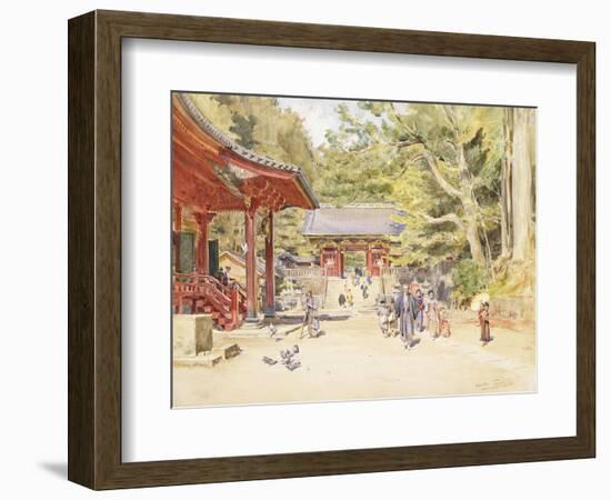 A Street Scene, Japan-Walter Frederick Roofe Tyndale-Framed Giclee Print