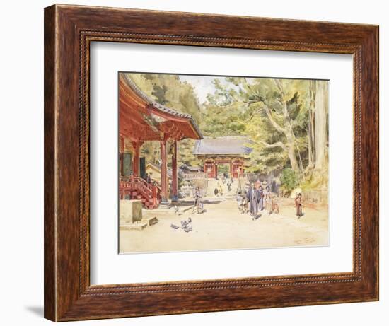 A Street Scene, Japan-Walter Frederick Roofe Tyndale-Framed Giclee Print