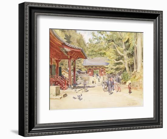 A Street Scene, Japan-Walter Frederick Roofe Tyndale-Framed Giclee Print