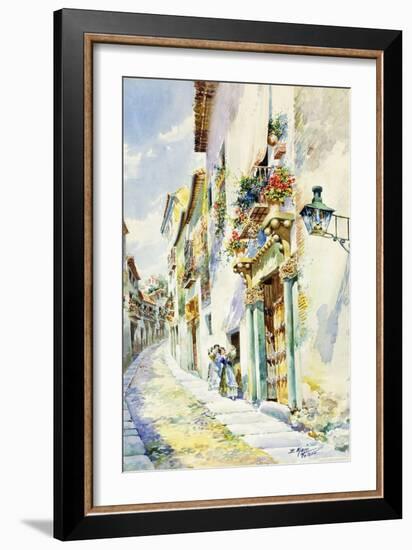 A Street Scene, Toledo-Marin Higuero Enrique-Framed Giclee Print