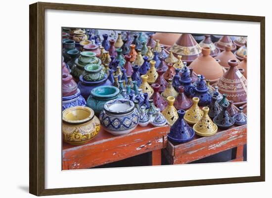 A Street Seller's Wares-Charlie Harding-Framed Photographic Print