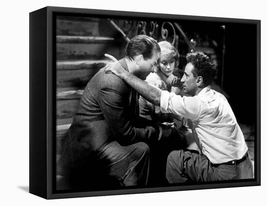 A STREETCAR NAMED DESIRE, 1951 directed by ELIA KAZAN On the set-null-Framed Stretched Canvas