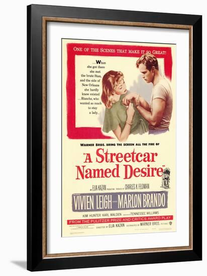 A Streetcar Named Desire, 1951-null-Framed Premium Giclee Print