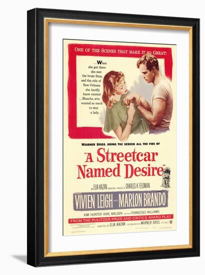 A Streetcar Named Desire, 1951-null-Framed Art Print