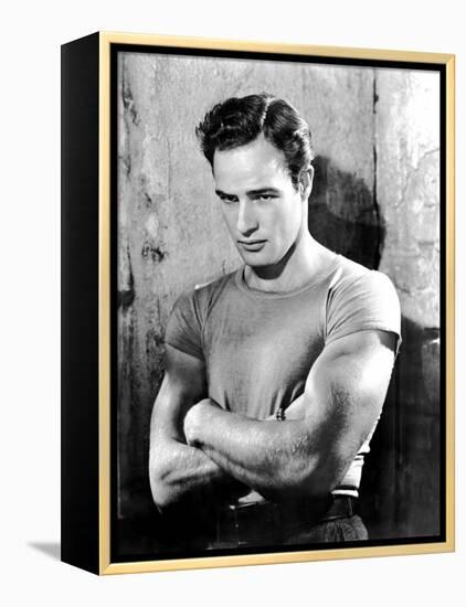 A Streetcar Named Desire, Marlon Brando, 1951, Arms Folded-null-Framed Stretched Canvas