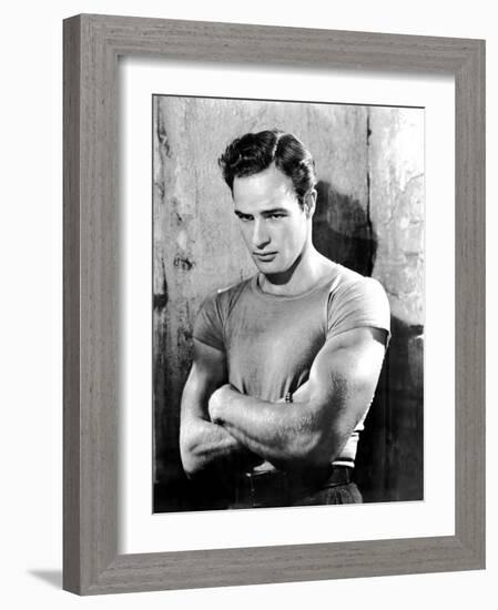 A Streetcar Named Desire, Marlon Brando, 1951, Arms Folded-null-Framed Photo