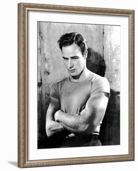 A Streetcar Named Desire, Marlon Brando, 1951, Arms Folded-null-Framed Photo