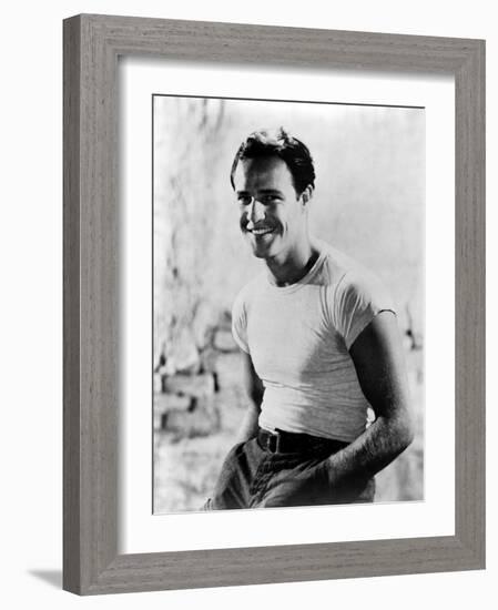 A Streetcar Named Desire, Marlon Brando, 1951-null-Framed Photo