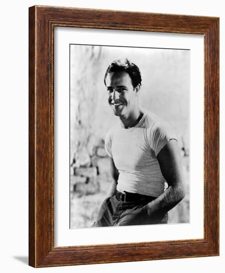 A Streetcar Named Desire, Marlon Brando, 1951-null-Framed Photo