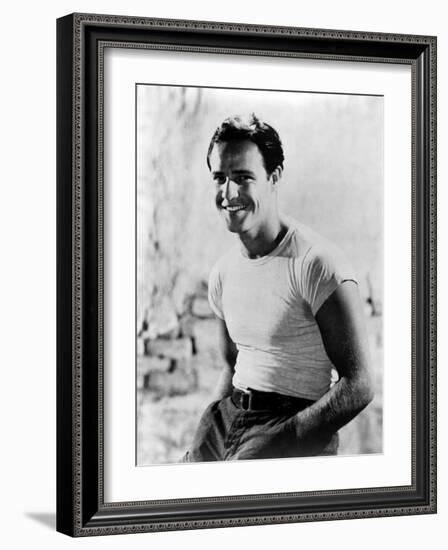 A Streetcar Named Desire, Marlon Brando, 1951-null-Framed Photo