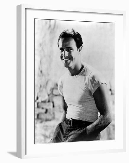 A Streetcar Named Desire, Marlon Brando, 1951-null-Framed Photo