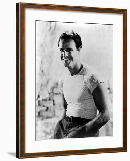 A Streetcar Named Desire, Marlon Brando, 1951-null-Framed Photo