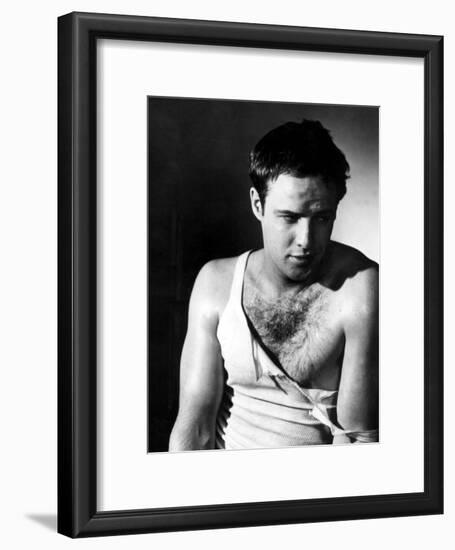 A Streetcar Named Desire, Marlon Brando, 1951-null-Framed Photo