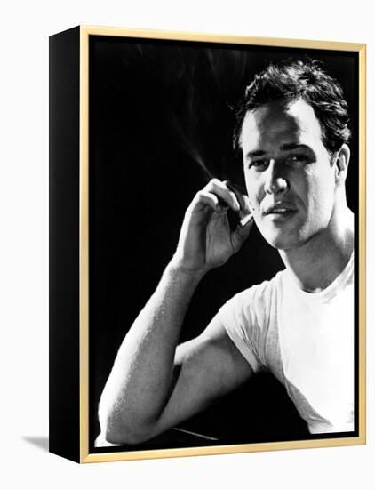 A Streetcar Named Desire, Marlon Brando, 1951-null-Framed Stretched Canvas