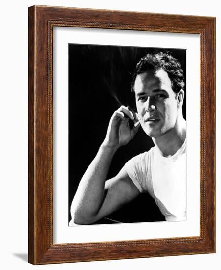 A Streetcar Named Desire, Marlon Brando, 1951-null-Framed Photo