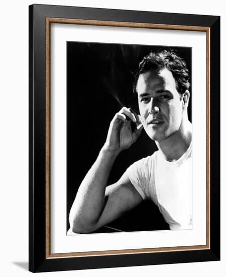 A Streetcar Named Desire, Marlon Brando, 1951-null-Framed Photo