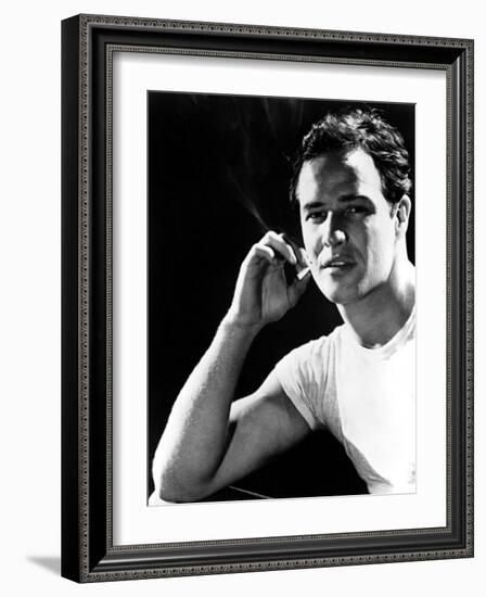 A Streetcar Named Desire, Marlon Brando, 1951-null-Framed Photo