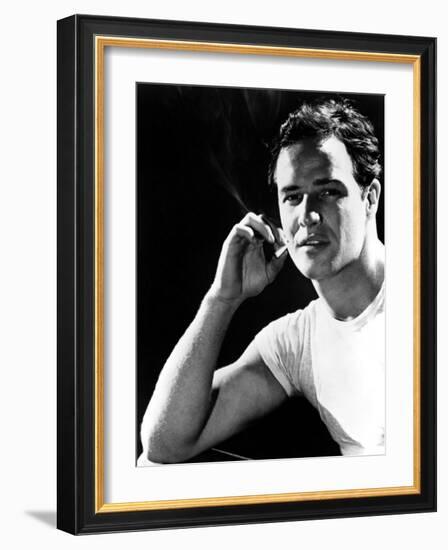 A Streetcar Named Desire, Marlon Brando, 1951-null-Framed Photo