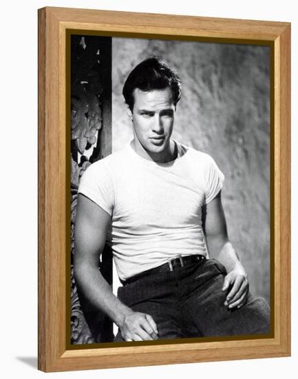 A Streetcar Named Desire, Marlon Brando 1951-null-Framed Stretched Canvas