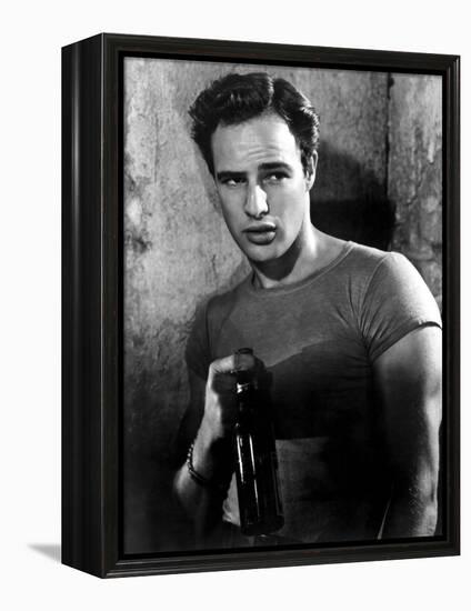 A Streetcar Named Desire, Marlon Brando, 1951-null-Framed Stretched Canvas