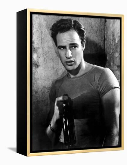 A Streetcar Named Desire, Marlon Brando, 1951-null-Framed Stretched Canvas