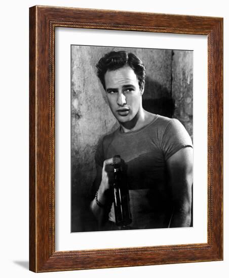 A Streetcar Named Desire, Marlon Brando, 1951-null-Framed Photo