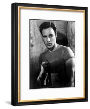 A Streetcar Named Desire, Marlon Brando, 1951-null-Framed Photo