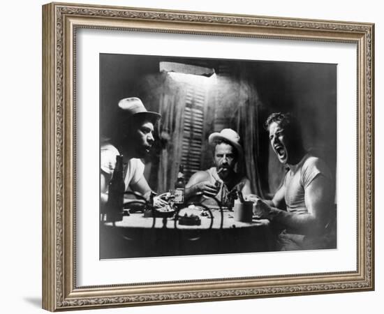 A Streetcar Named Desire, Nick Dennis, Rudy Bond, Marlon Brando, 1951-null-Framed Photo