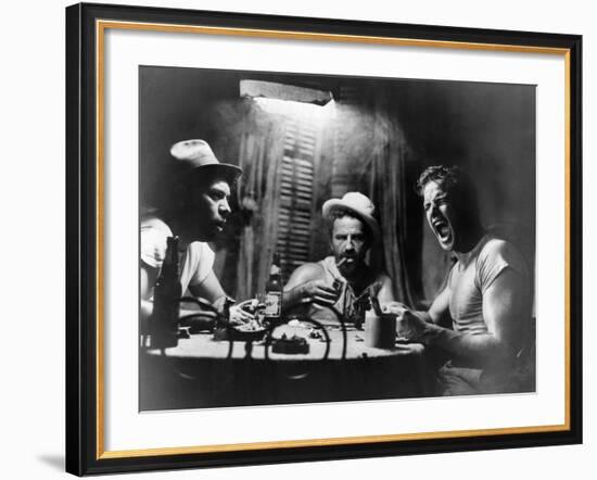 A Streetcar Named Desire, Nick Dennis, Rudy Bond, Marlon Brando, 1951-null-Framed Photo