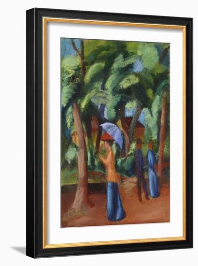 A Stroll in the Park, 1914-August Macke-Framed Giclee Print