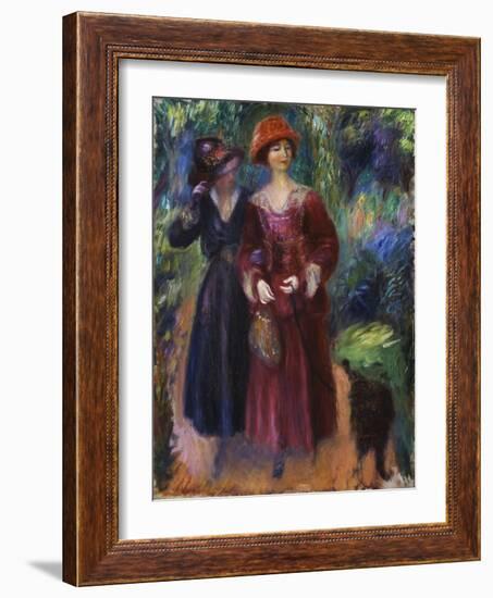 A Stroll in the Park, 1915-1918-William James Glackens-Framed Giclee Print