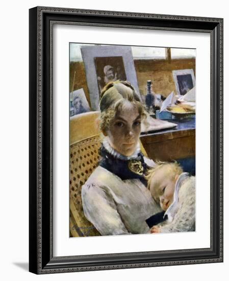 A Studio Idyll: The-Carl Larsson-Framed Giclee Print