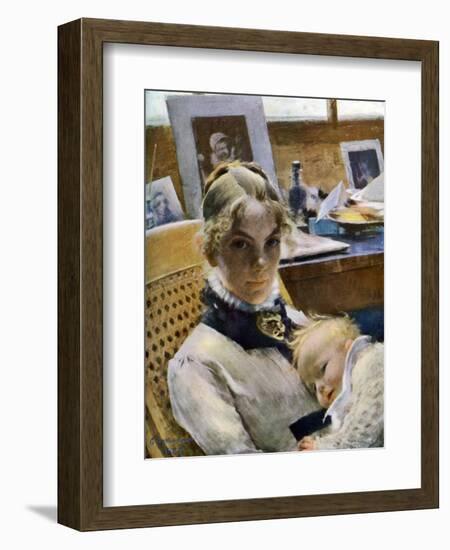 A Studio Idyll: The-Carl Larsson-Framed Giclee Print