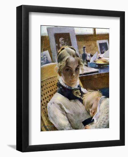 A Studio Idyll: The-Carl Larsson-Framed Giclee Print