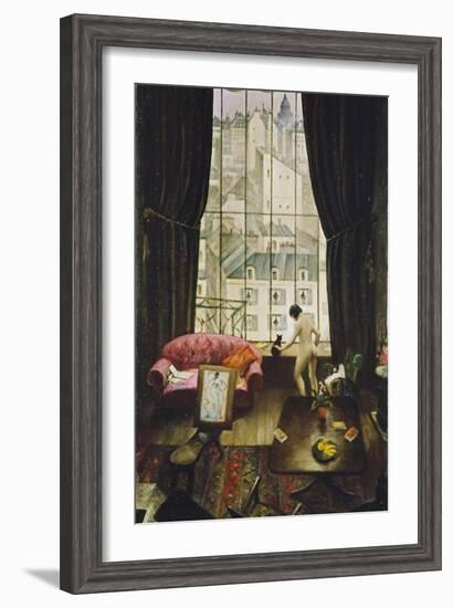 A Studio in Montparnasse-Christopher Richard Wynne Nevinson-Framed Giclee Print