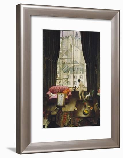 A Studio in Montparnasse-Christopher Richard Wynne Nevinson-Framed Giclee Print