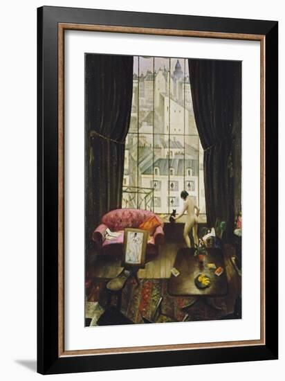 A Studio in Montparnasse-Christopher Richard Wynne Nevinson-Framed Giclee Print