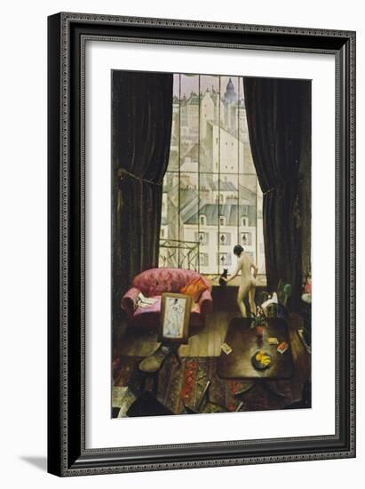 A Studio in Montparnasse-Christopher Richard Wynne Nevinson-Framed Giclee Print