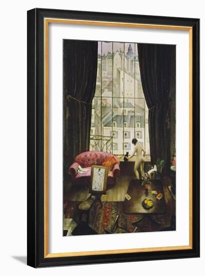 A Studio in Montparnasse-Christopher Richard Wynne Nevinson-Framed Giclee Print