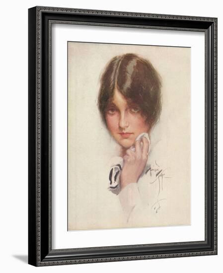 'A Study', c1914, (1914)-Harrison Fisher-Framed Giclee Print