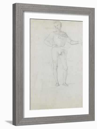 A Study for a Figure in an Adoration of the Magi-Pietro Perugino-Framed Giclee Print