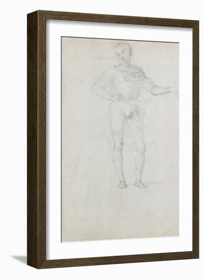 A Study for a Figure in an Adoration of the Magi-Pietro Perugino-Framed Giclee Print