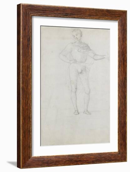 A Study for a Figure in an Adoration of the Magi-Pietro Perugino-Framed Giclee Print