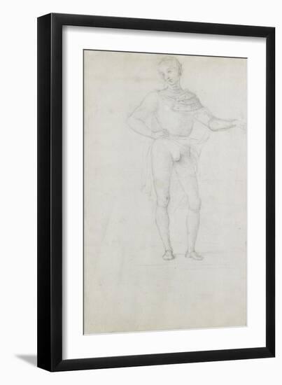 A Study for a Figure in an Adoration of the Magi-Pietro Perugino-Framed Giclee Print