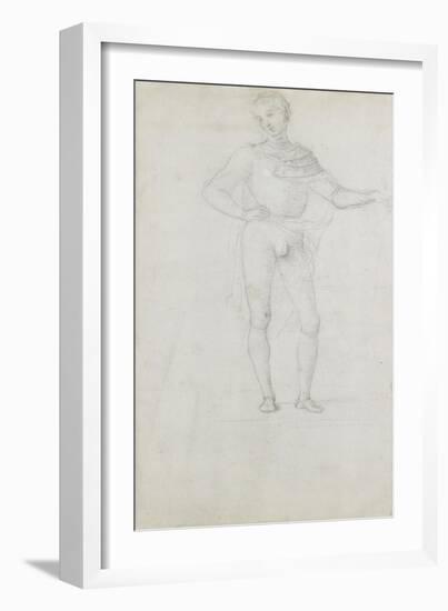 A Study for a Figure in an Adoration of the Magi-Pietro Perugino-Framed Giclee Print