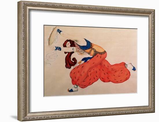A Study for a Figure of a Dancer for Scheherazade-Leon Bakst-Framed Giclee Print