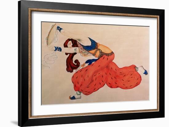 A Study for a Figure of a Dancer for Scheherazade-Leon Bakst-Framed Giclee Print